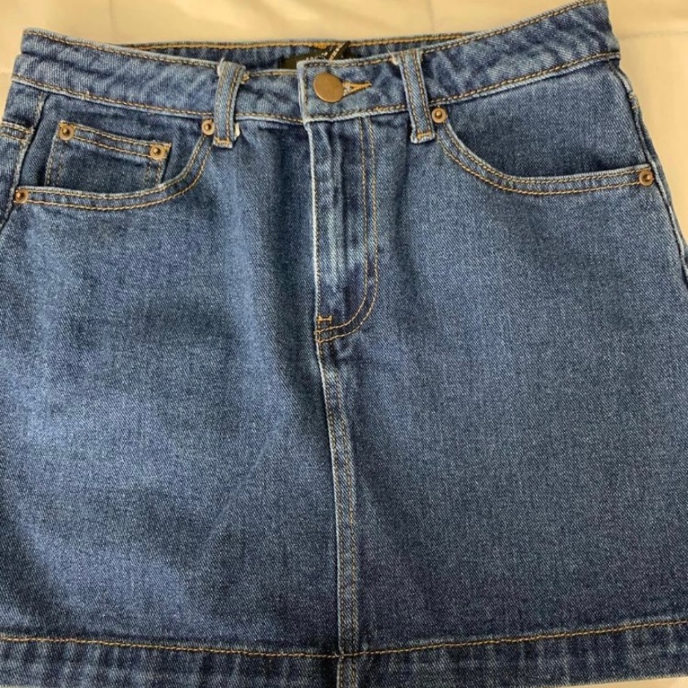 jean skirt!